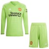 Original Trikotsatz Manchester United Torwart Heimtrikot 2023-24 Langarm Für Kinder